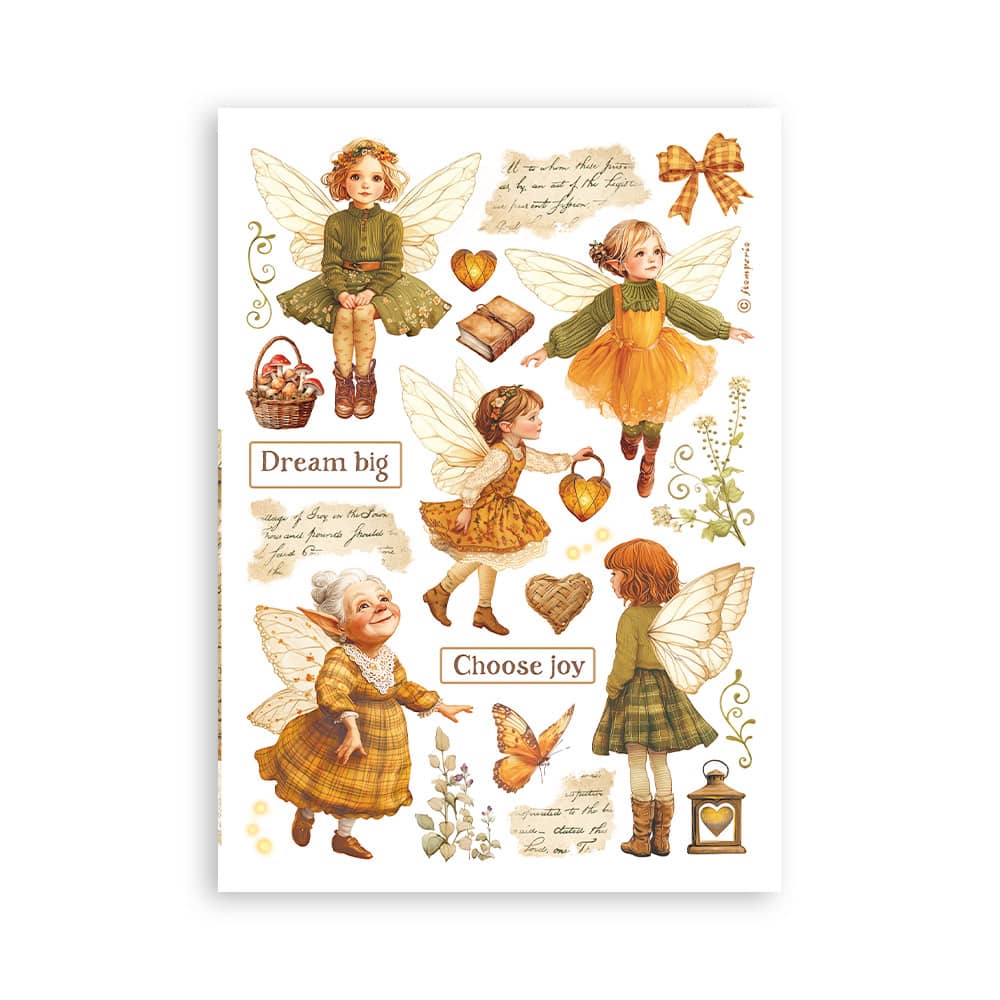 Washi pad - Whispering Woods - 3 - Stamperia - Tidformera