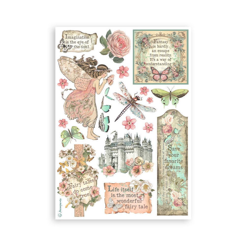 Washi pad - Wonderland - Stamperia - Tidformera