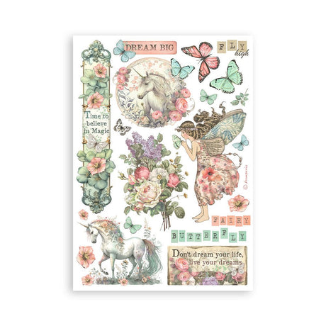 Washi pad - Wonderland - 2 - Stamperia - Tidformera