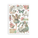 Washi pad - Wonderland - 3 - Stamperia - Tidformera