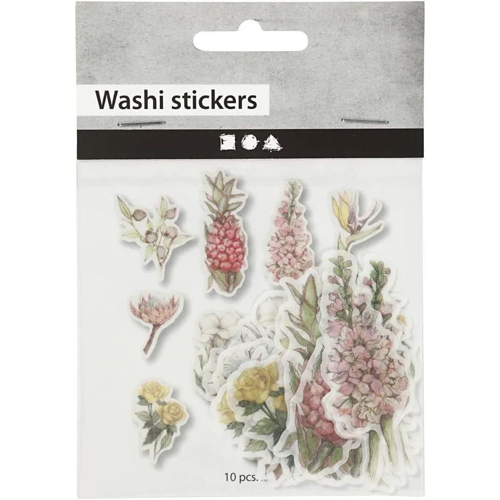 Washi Stickers Creotime - Blommor - 2 - Creotime - Tidformera