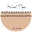 Washi tape 10 mm - Lace - Coffee Brown - 1 - Lana's Scrap Shop - Tidformera