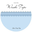 Washi tape 10 mm - Lace - Denim Blue - 1 - Lana's Scrap Shop - Tidformera