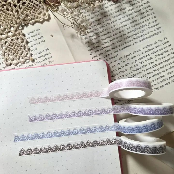 Washi tape 10 mm - Lace - Lilac Easter - 2 - Lana's Scrap Shop - Tidformera