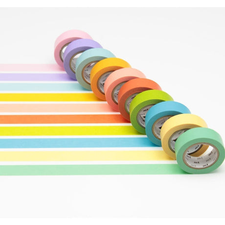 Washi Tape 10 - pack - Light colors 2 - 1 - MT masking tape - Tidformera