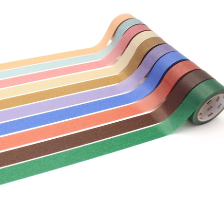 Washi Tape 10-pack - Muted color - MT masking tape - Tidformera