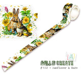 Washi tape #102 Autour de Mwa - Sunflower & Hare - Aall & Create - Tidformera