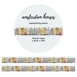 Washi tape 15 mm - Penpaling Paula - Amsterdam Houses - 1 - Penpaling Paula - Tidformera
