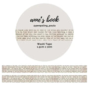 Washi tape 15 mm - Penpaling Paula - Anne's Book - 1 - Penpaling Paula - Tidformera