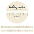 Washi tape 15 mm - Penpaling Paula - Birthday Candles - 1 - Penpaling Paula - Tidformera