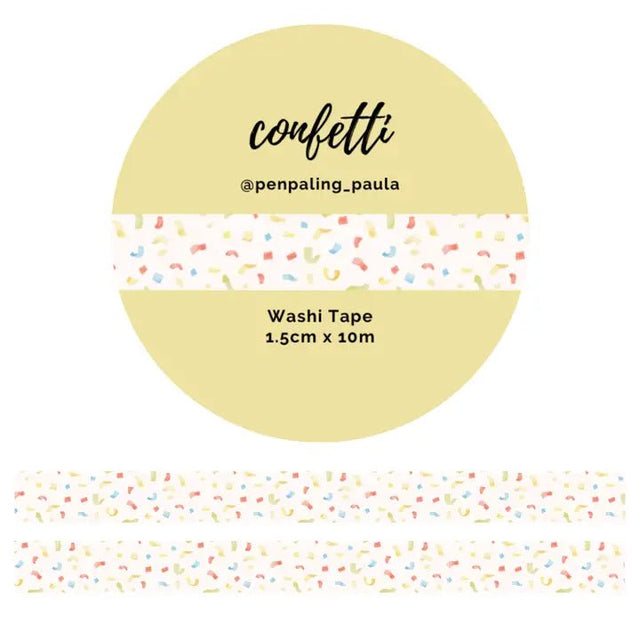 Washi tape 15 mm - Penpaling Paula - Confetti - 1 - Penpaling Paula - Tidformera