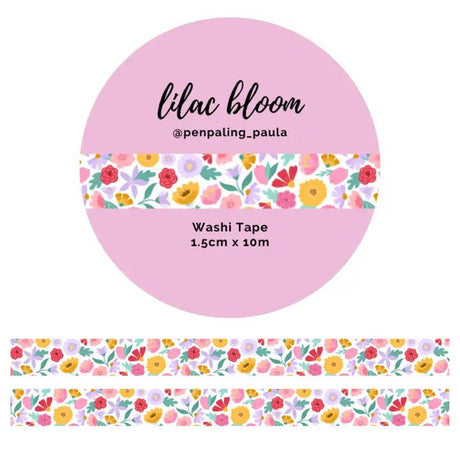 Washi tape 15 mm - Penpaling Paula - Lilac Bloom - 1 - Penpaling Paula - Tidformera