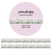 Washi tape 15 mm - Penpaling Paula - Snowdrops - 1 - Penpaling Paula - Tidformera