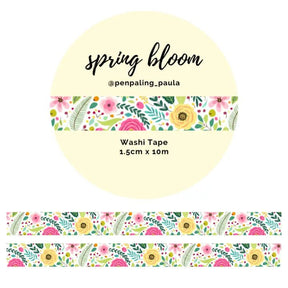 Washi tape 15 mm - Penpaling Paula - Spring Bloom - 1 - Penpaling Paula - Tidformera