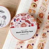 Washi tape 20 Breakfast - 1 - Cherry Rabbit - Tidformera