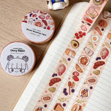 Washi tape 20 Breakfast - 2 - Cherry Rabbit - Tidformera