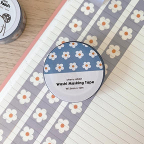 Washi tape 34 Daisy - Blue - 1 - Cherry Rabbit - Tidformera