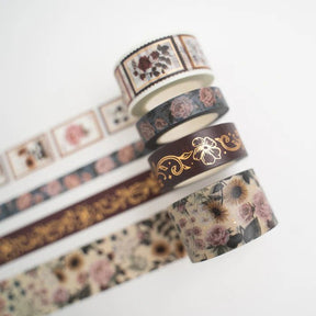 Washi tape - 4 - pack - Antique Floral - 1 - Archer & Olive - Tidformera