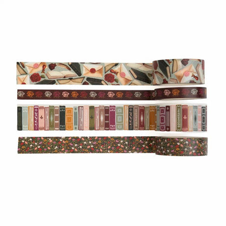 Washi tape - 4-pack - Books of Beauty - 1 - Archer & Olive - Tidformera