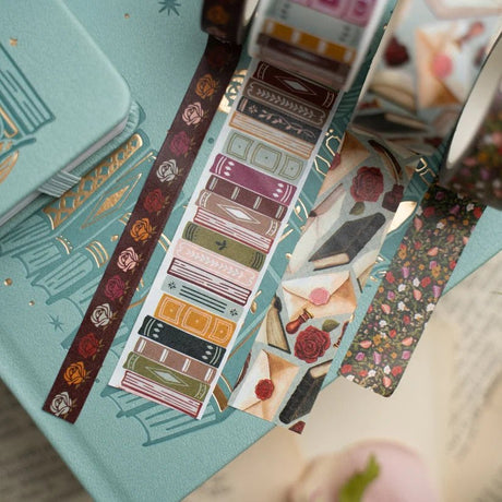 Washi tape - 4-pack - Books of Beauty - 2 - Archer & Olive - Tidformera