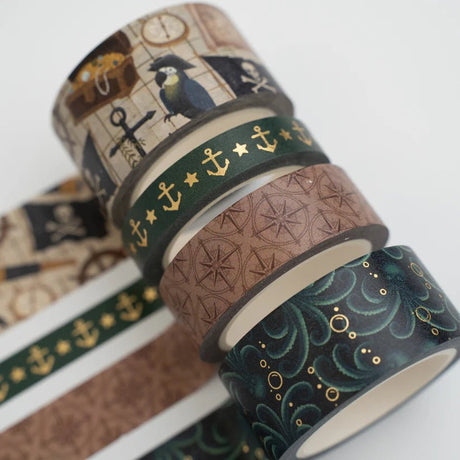 Washi tape - 4 - pack - Treasure Map - 2 - Archer & Olive - Tidformera