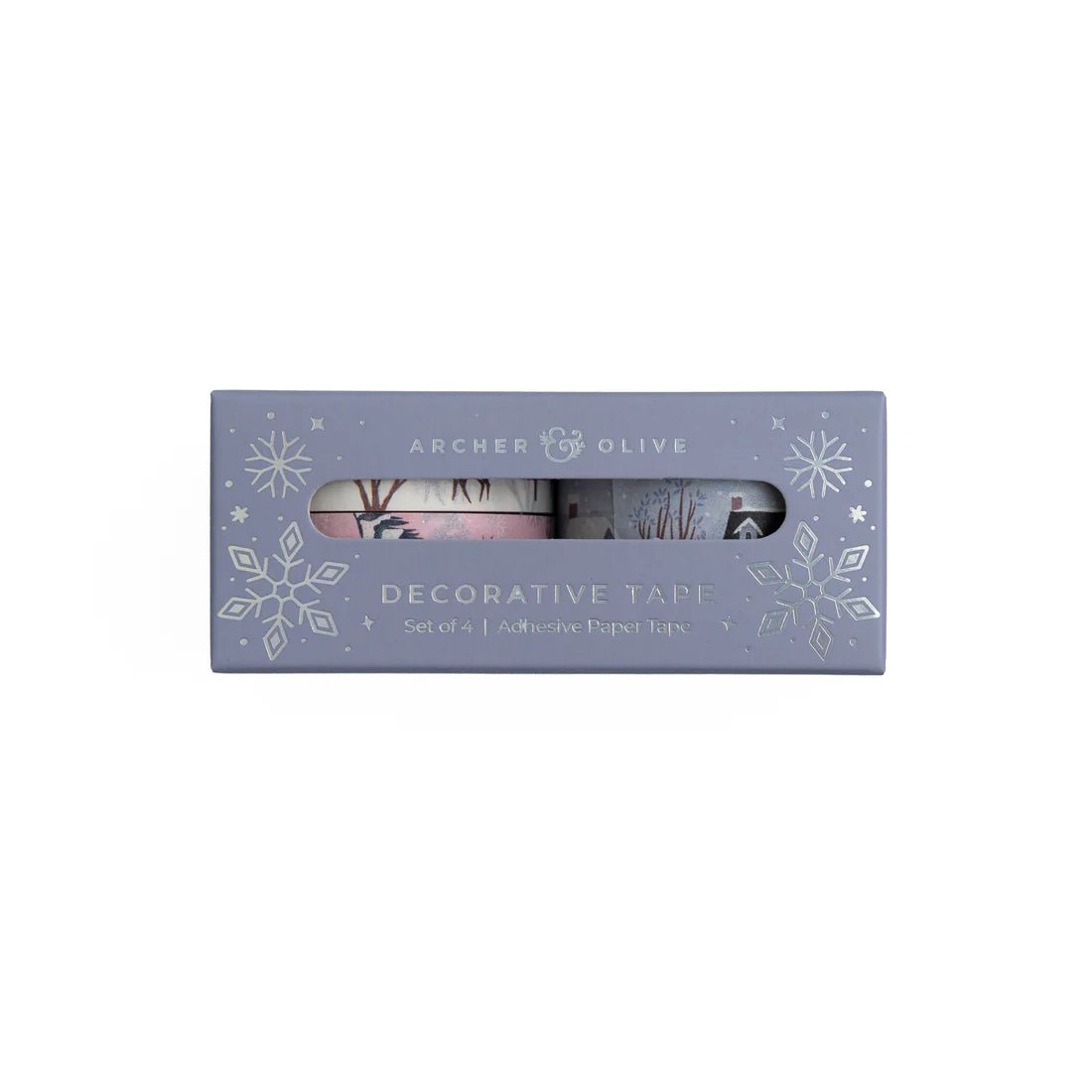 Washi tape - 4 - pack - Winter Village - 3 - Archer & Olive - Tidformera