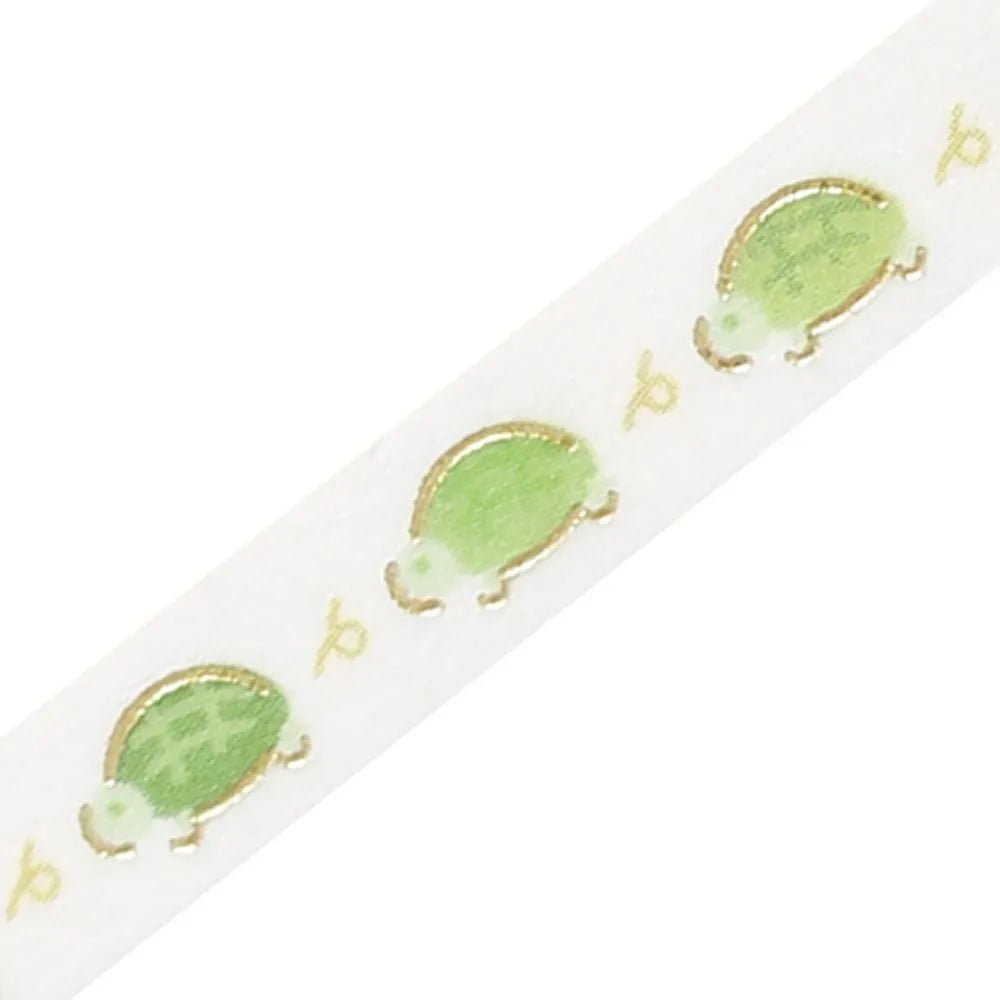 Washi Tape 5 mm - Running Turtle - 3 - BGM - Tidformera