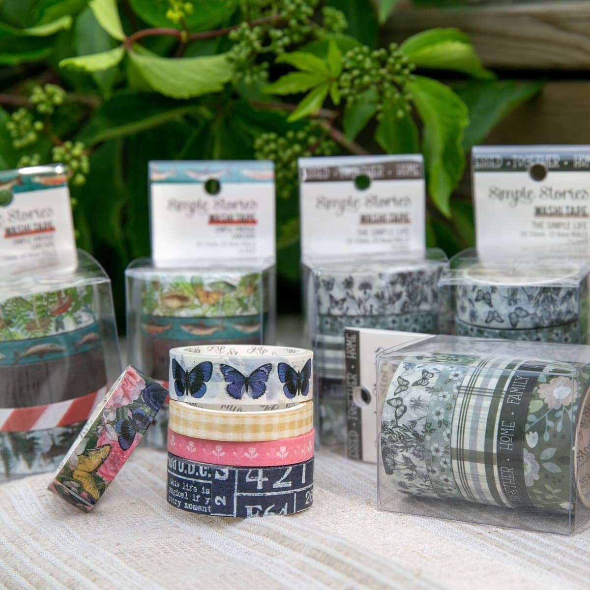 Washi Tape 5 - pack - Simple vintage Indigo garden - 3 - Simple Stories - Tidformera
