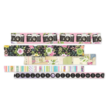 Washi Tape 5-pack - Simple Vintage Life in bloom - Simple Stories - Tidformera