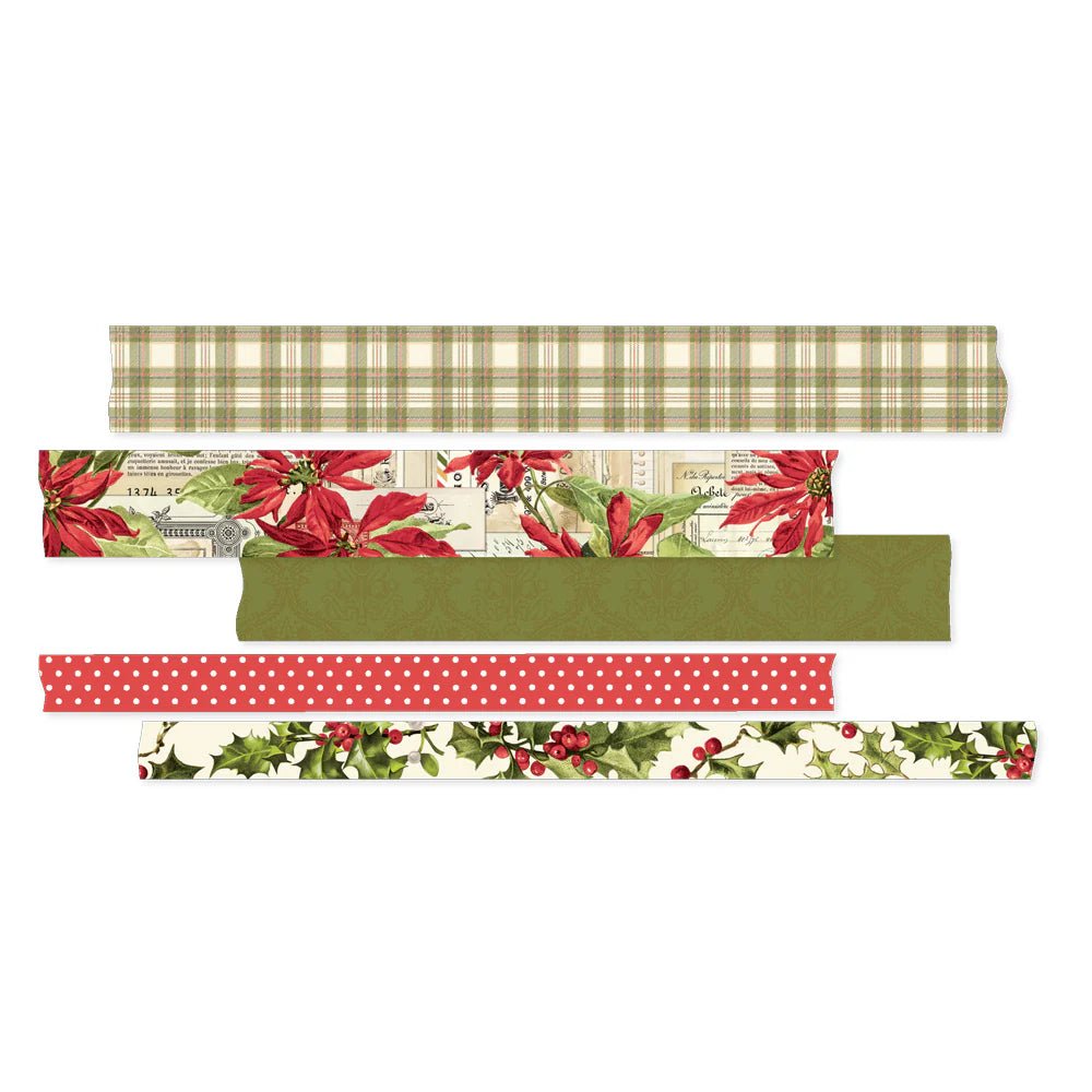Washi Tape 5 - pack - Simple Vintage Yuletide - 2 - Simple Stories - Tidformera