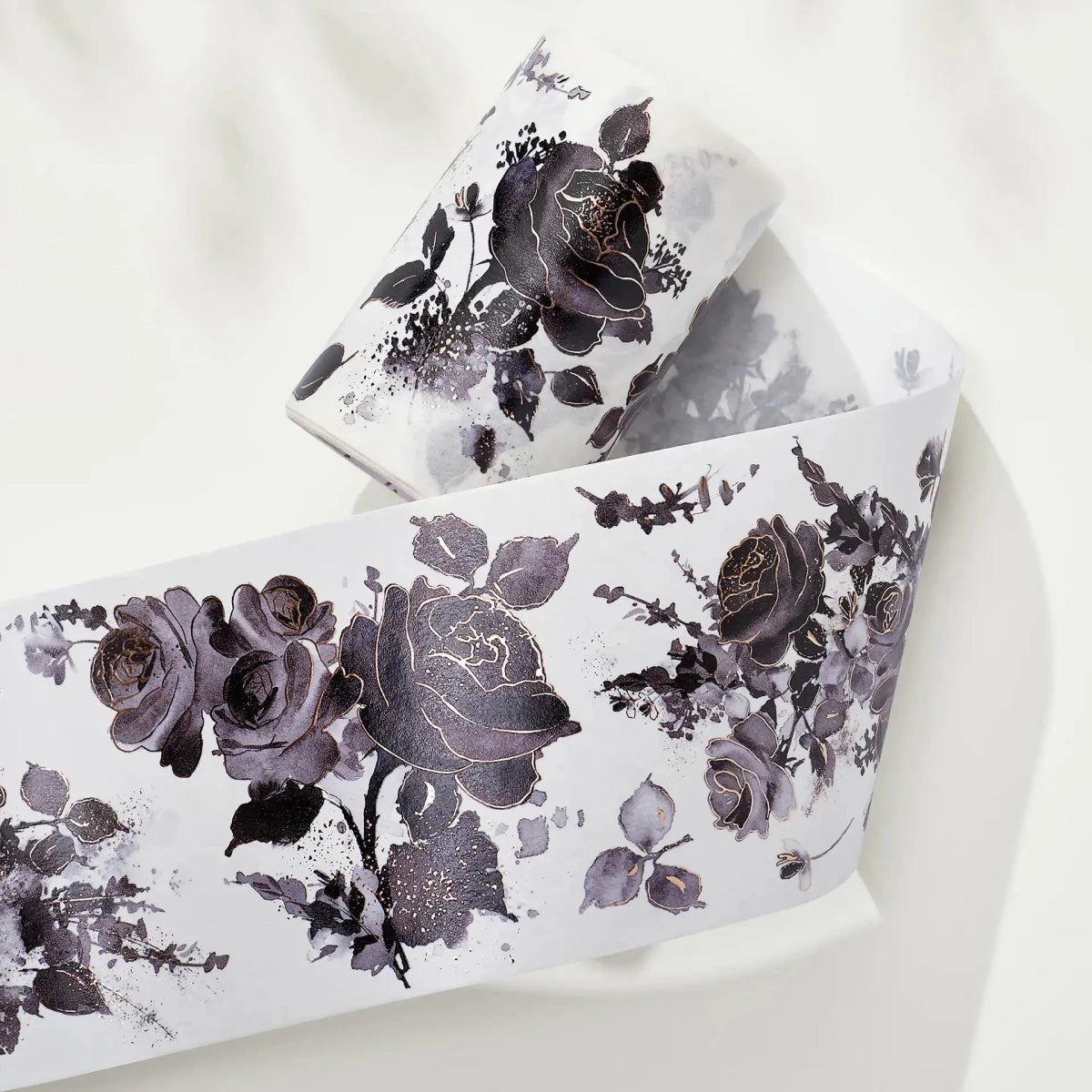 Washi Tape - 70 mm - Rose Noir - 1 - Washi Tape Shop - Tidformera
