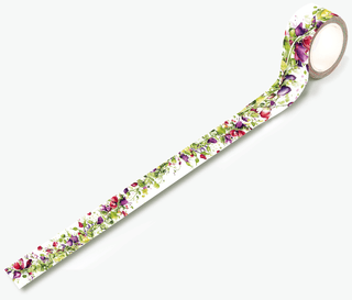 Washi tape #77 Bipasha BK - Endless Vine - Dekorationstejp med blomsterranka - Aall & Create - Tidformera