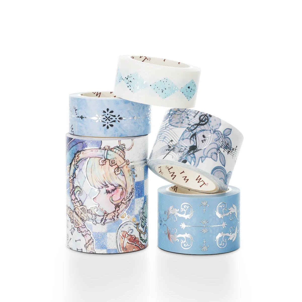 Washi tape Alice in Wonderland 5 - pack - Washi Tape Shop - Tidformera