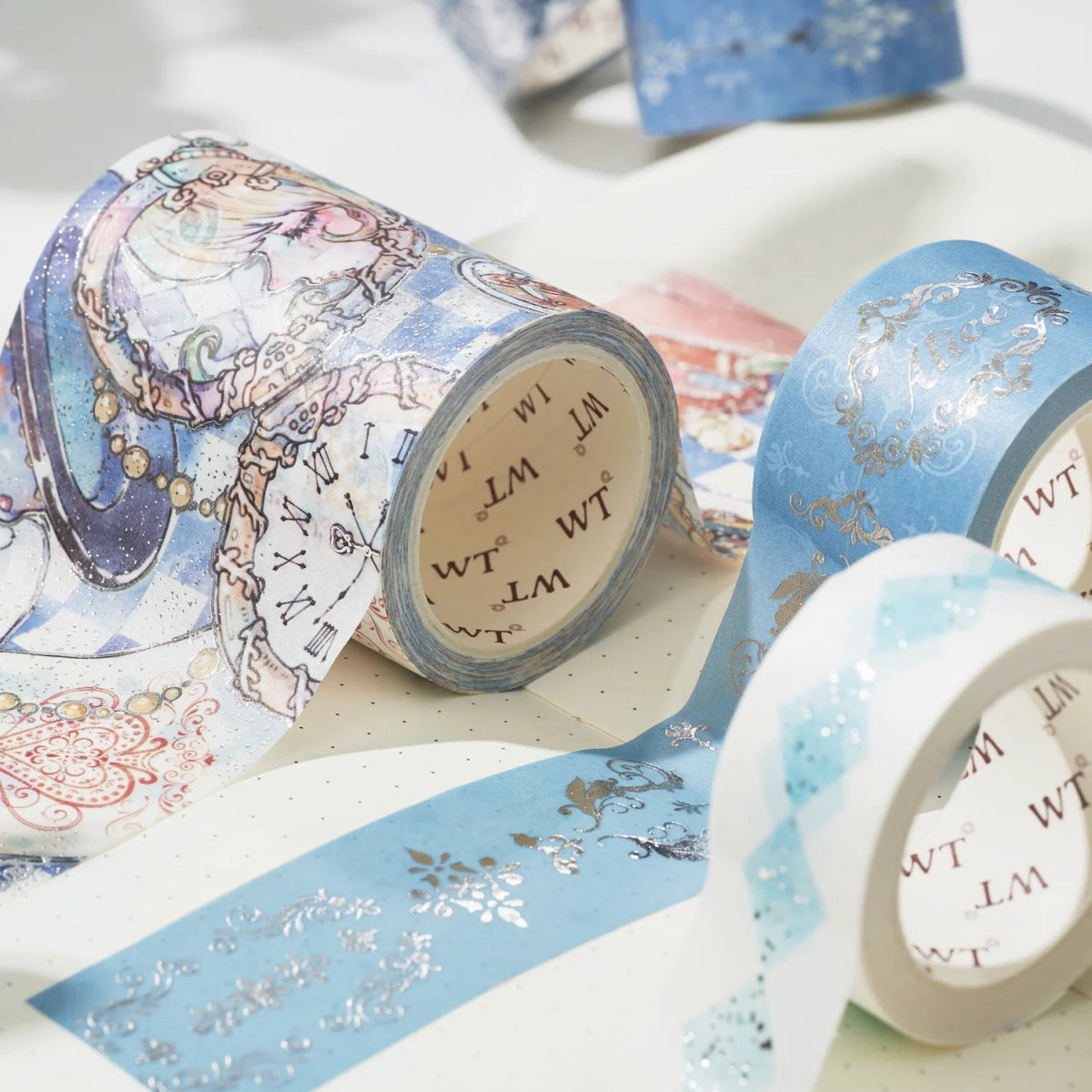 Washi tape Alice in Wonderland 5 - pack - Washi Tape Shop - Tidformera