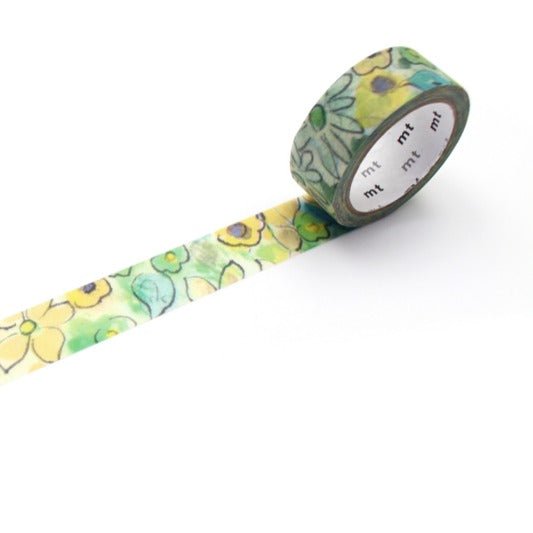 Washi Tape Artist Series - 15 mm - Flower patterns - 3 - MT masking tape - Tidformera