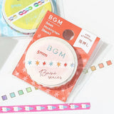 Washi Tape Basic Color Star - 5 mm - BGM - Tidformera