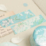 Washi Tape Blossom - Aquamarine - BGM - Tidformera