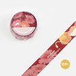 Washi Tape Blossom - Maroon - BGM - Tidformera