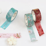 Washi Tape Blossom - Maroon - 6 - BGM - Tidformera