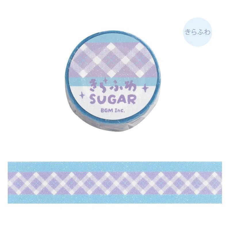 Washi tape Check - Lavender - 1 - BGM - Tidformera