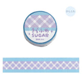 Washi tape Check - Lavender - BGM - Tidformera