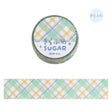 Washi tape Check - Mint Latte - BGM - Tidformera