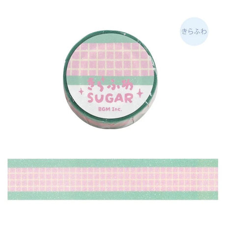 Washi tape Check - Strawberry Soda - 1 - BGM - Tidformera