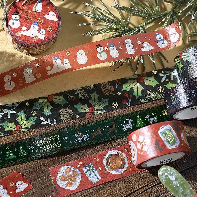 Washi Tape - Christmas Limited - Cross Stitch - 4 - BGM - Tidformera