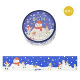 Dekorationstejp med
barn som bygger snögubbar. Washi Tape - Christmas Limited - Let's Make a Snowman från BGM - Tidformera