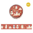 Washi Tape - Christmas Limited - Snowmen - BGM - Tidformera