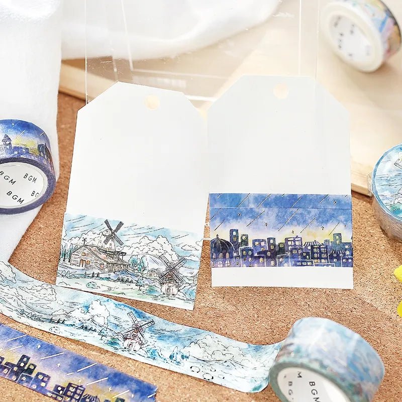 Washi Tape City of Shooting Stars - BGM - Tidformera