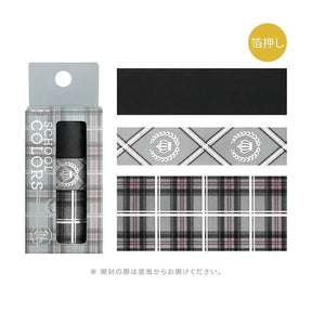 Washi tape Color Check 3 - pack - Gray - 1 - BGM - Tidformera