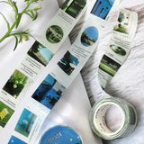 Washi tape Color city - Green - BGM - Tidformera