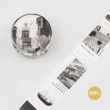 Washi tape Color city - Grey - BGM - Tidformera